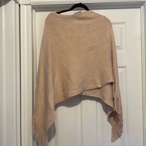 Pink sparkle poncho size medium